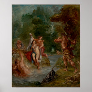 Affiche Delacroix - Quatre Saisons Été Diana Surpris B...
