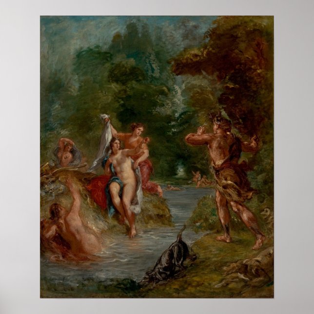 Affiche Delacroix - Quatre Saisons Été Diana Surpris B... (Devant)
