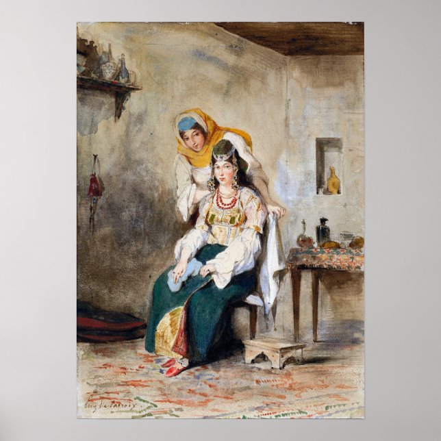 Affiche Delacroix - Saada Femme d'Abraham Ben Chimol Et … (Devant)