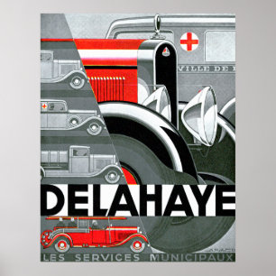 Affiche Delahaye ~ Vintage Automobile Advertisement