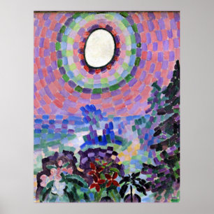 Affiche Delaunay - Paysage avec disque,