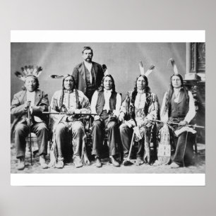 Affiche Délégation des chefs sioux, dirigée par Red Cloud