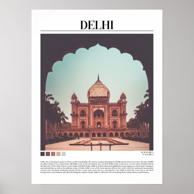 Affiche Delhi - India (Devant)