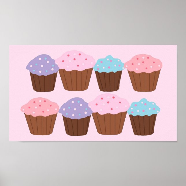 Affiche Délice de Cupcake (Devant)