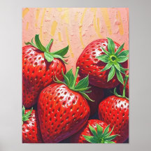Affiche Délice de Fraise