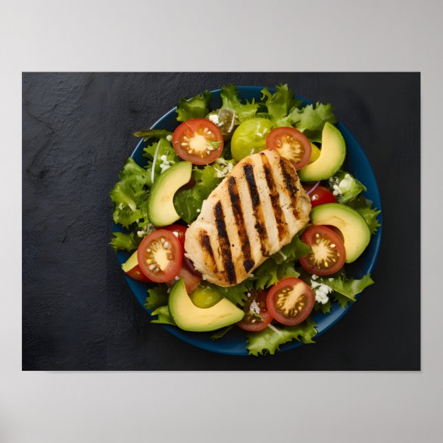 Affiche Délicieux repas sain (Devant)