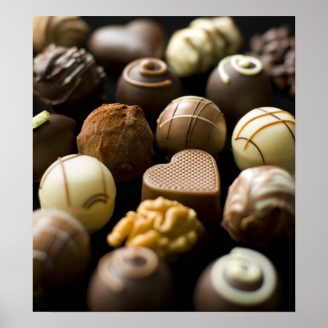 Affiche Delicious chocolate pralines (Devant)