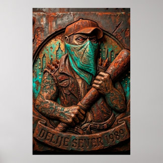 Affiche Delije Sever 1989 en relief