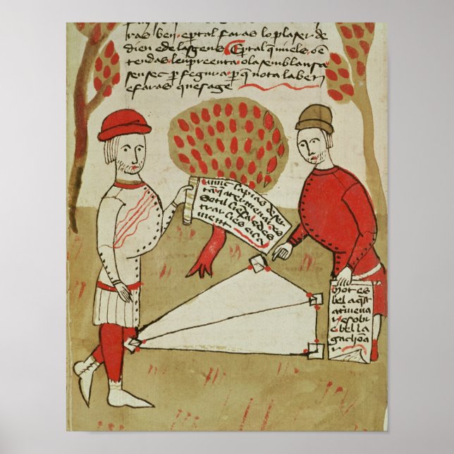 Affiche Délimitation des terres, du "Traite d'Arpentage" (Devant)