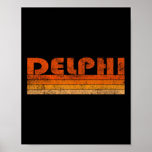Affiche Delphes Grèce Rétro Vintage 