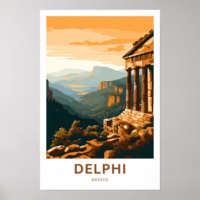 Affiche Delphi Grèce Imprimer voyage (Devant)