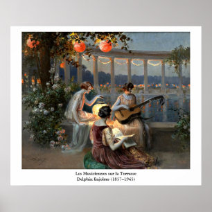 Affiche Delphin Enjolras' Les Musiciennes sur la Terrasse