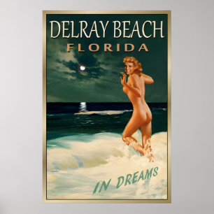 Affiche DELRAY BEACH Floride-Nouvelle Originale Marilyn Mo