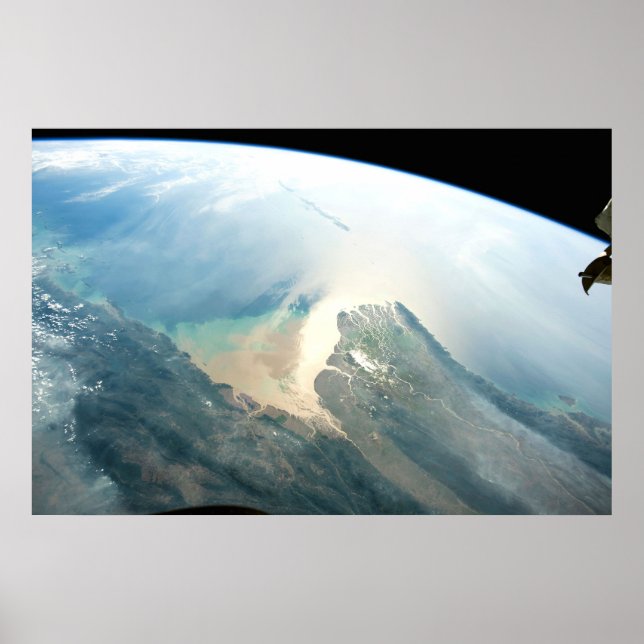 Affiche Delta De La Rivière Irrawaddy En Birmanie (Myanmar (Devant)