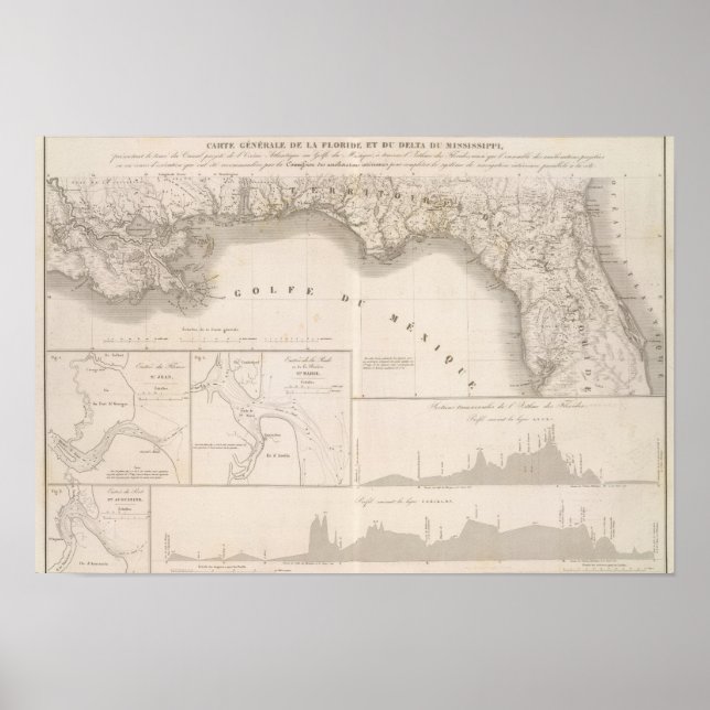 Affiche delta du canal du Mississippi (Devant)