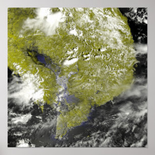 Affiche Delta du Mékong et la sève de Tonle