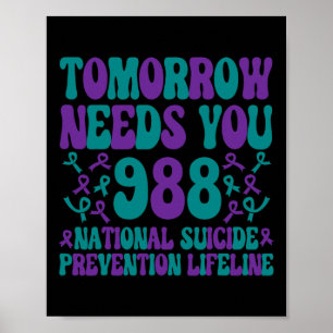 Affiche Demain aura besoin de vous Prévention du suicide S