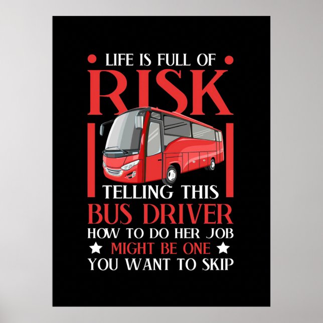 Affiche Demander à ce pilote de bus comment faire (Devant)