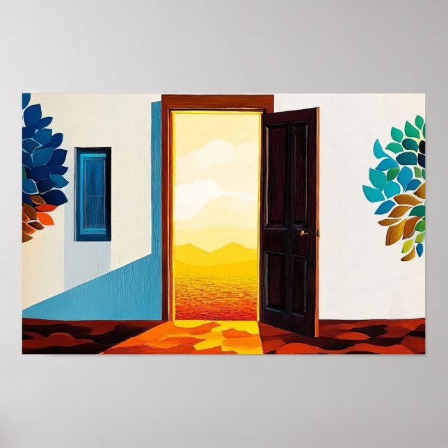 Affiche Demander, Chercher, Frapper (Devant)