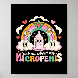 Affiche Demandez-Moi À Propos De Mon Micropenis Drôle Adu