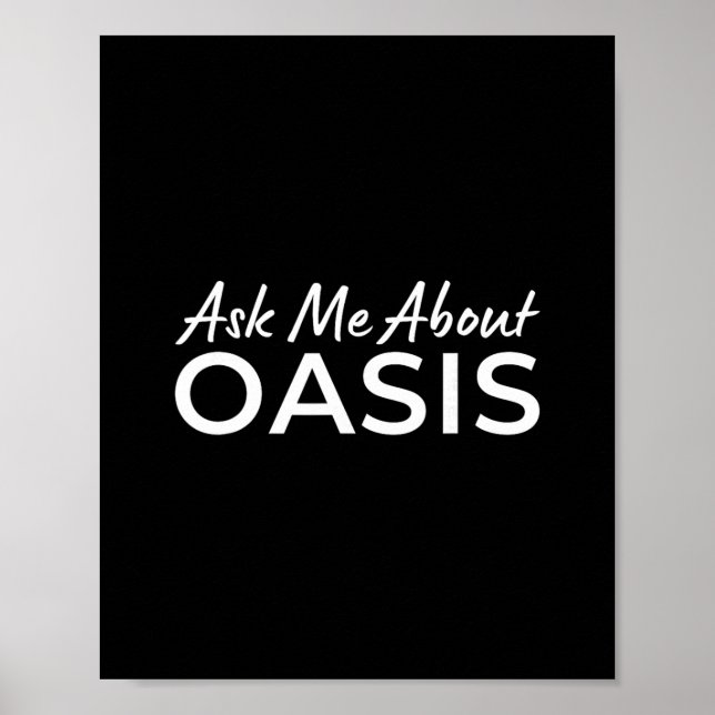 Affiche Demandez-moi à propos des vacances Oasis 2025 Cali (Devant)
