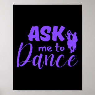 Affiche Demandez-Moi De Danser Couple Social Dancing