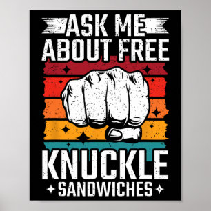 Affiche Demandez-moi des sandwichs gratuits