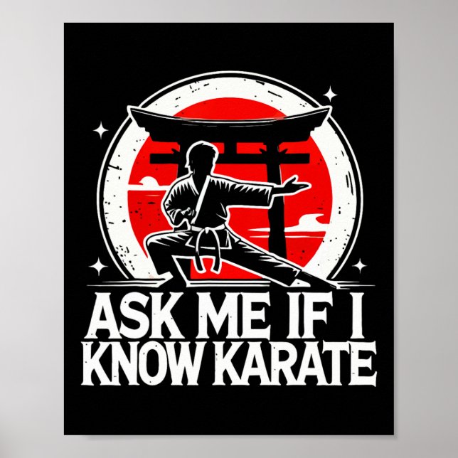 Affiche Demandez-Moi Si Je Connais Karate (Devant)