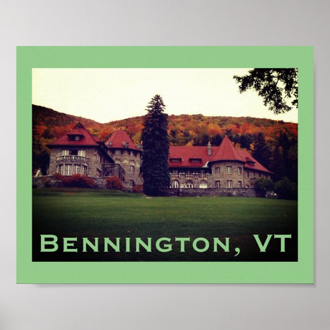 Affiche Demeure du Southern Vermont College, Bennington (Devant)