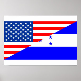 Affiche demi de compte des Etats-Unis de drapeau des
