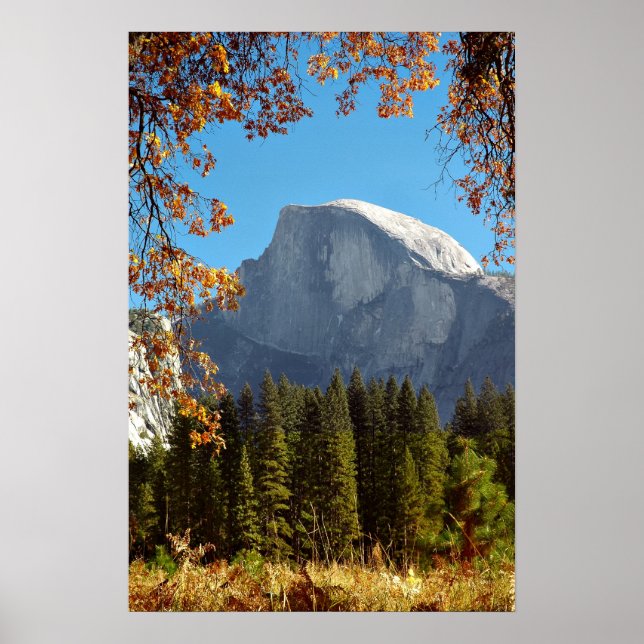 Affiche Demi-dôme en automne - Parc national de Yosemite (Devant)