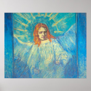 Affiche Demi-figure d'un ange par Vincent van Gogh