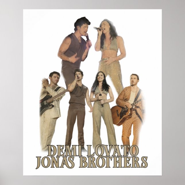 Affiche Demi Lovato Jonas Brothers  (Devant)