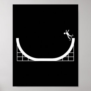 Affiche Demi-lune Skateboard - Semaine de skateboard avec