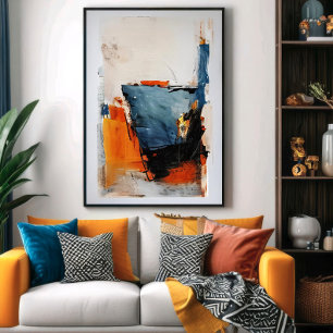 Affiche Demi-verre complet - Métaphore Abstraite