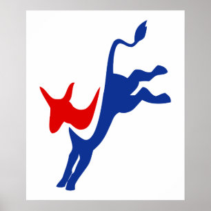 Affiche Democrat Donkey