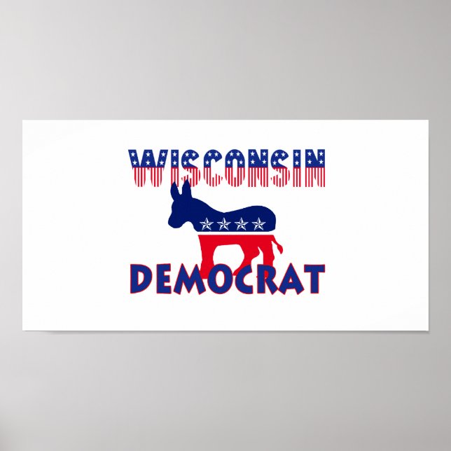 Affiche Démocrate du Wisconsin (Devant)