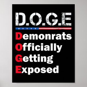 Affiche Démocrate Officiellement Exposé