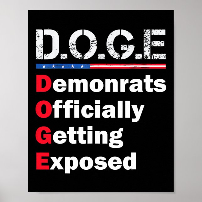 Affiche Démocrate Officiellement Exposé  (Devant)