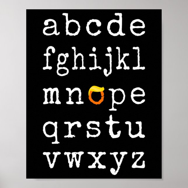 Affiche Démocrates amusant Trump Élections anti-Trump (Devant)