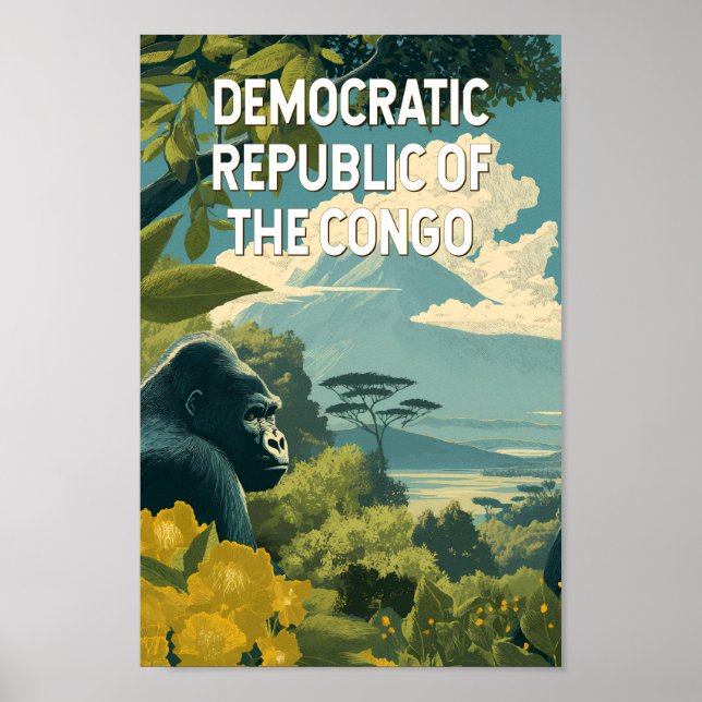 Affiche Democratic Republic of the Congo Illustration (Devant)