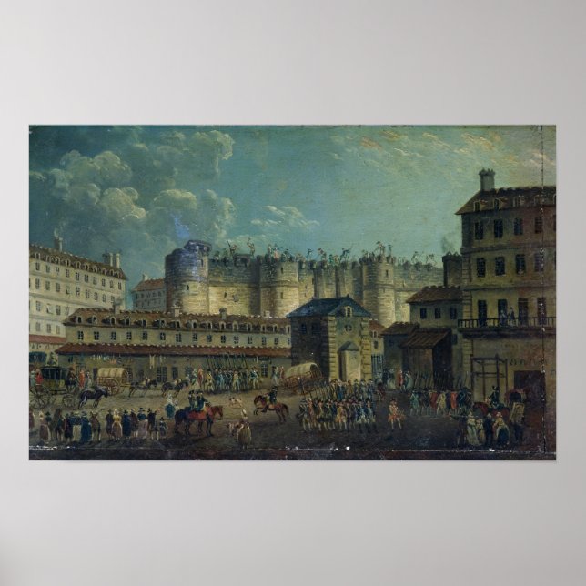 Affiche Démolition de la Bastille en 1789 (Devant)