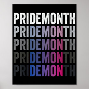 Affiche Démon de la fierté Bisexuel Mois de la fierté bi L