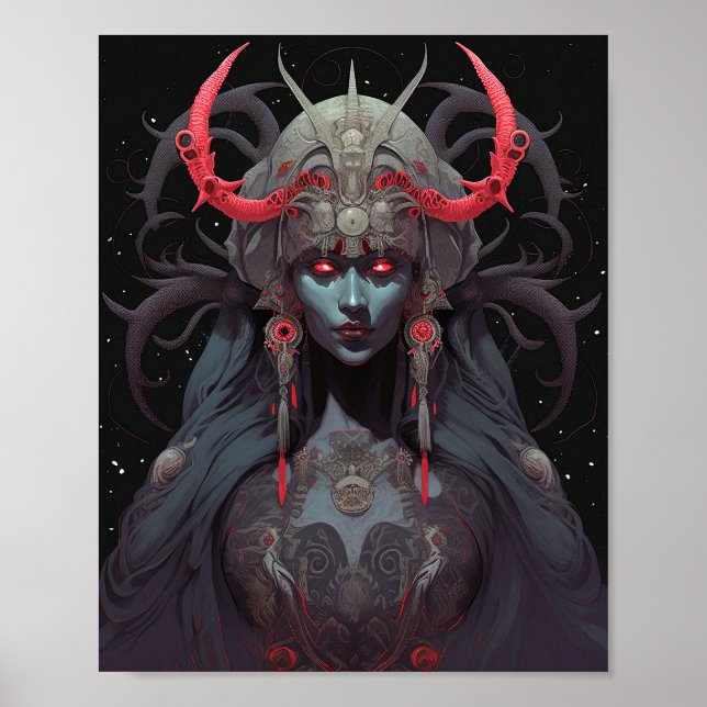 Affiche Demon Queen Imaginaire Art (Devant)