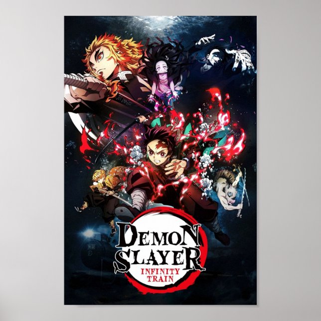 Affiche Demon Slayer Kimetsu no Yaiba Le Film Mugen Tr (Devant)