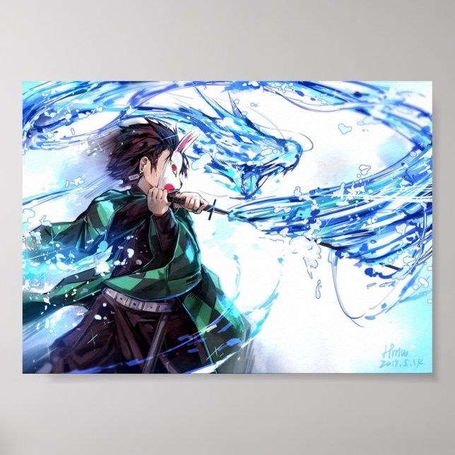 Affiche Demon Slayer Kimetsu No Yaiba Tanjiro (Devant)