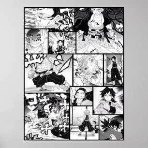 Affiche Demon Slayer Manga Panel