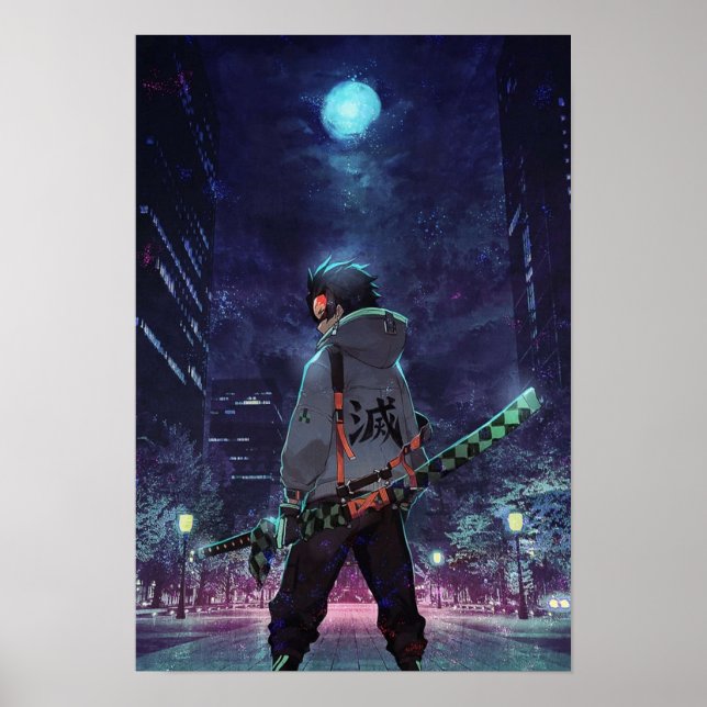 Affiche Demon Slayer Tanjiro Retro (Devant)