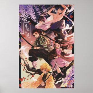 Affiche Démon Tanjirou Nezuko Zenitsu Inosuke Shin