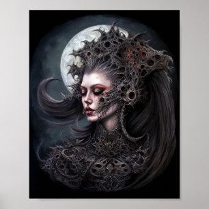 Affiche Demon Woman Queen Dark Imaginaire Art